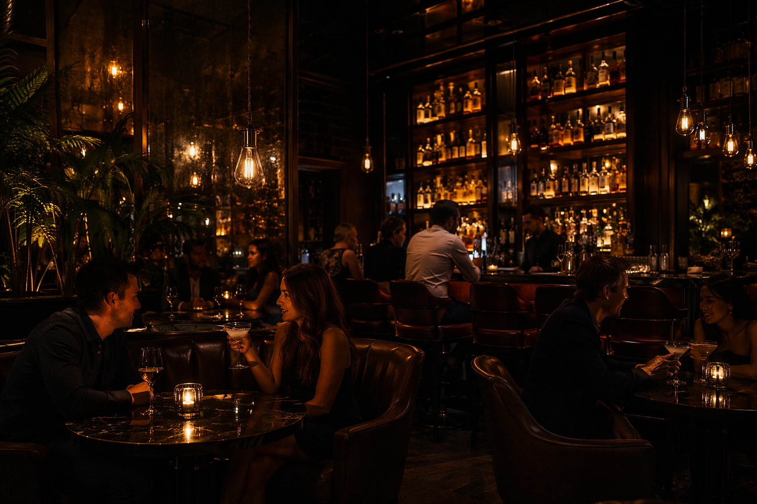 Evening atmosphere at H-Bar Amsterdam