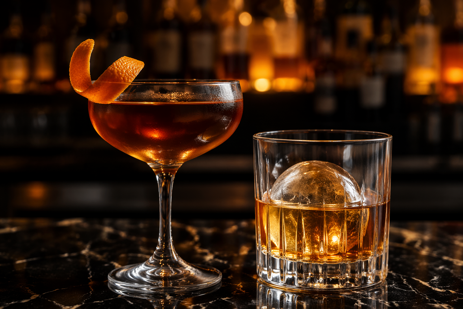 Crafted cocktail at H-Bar Amsterdam